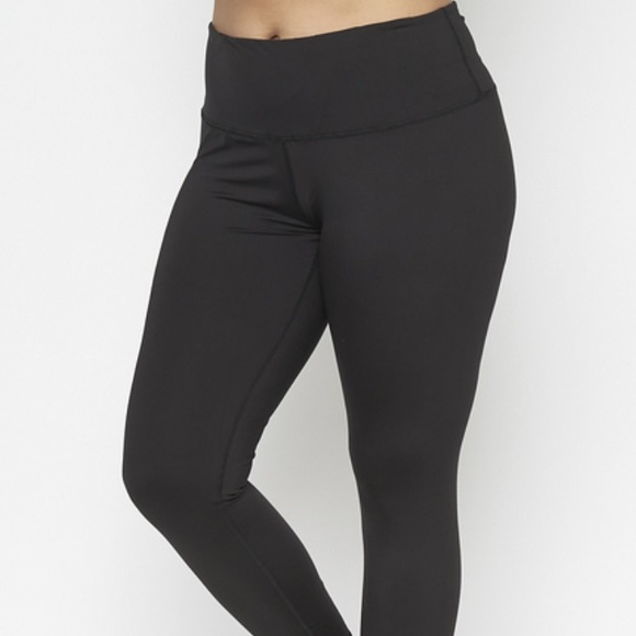 NEW XXL/1X Size Black Athletic Leggings - Picture 2 of 10